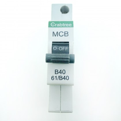 Crabtree 61 Range 61/B40 B40 40A 40 Amp MCB Circuit Breaker Type B